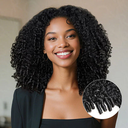 Wear & Go Burmese Curly Wig — HD Lace, Natural Melt, Zero Glue Needed 💖