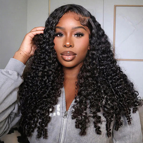 Wear & Go Burmese Curly Wig — HD Lace, Natural Melt, Zero Glue Needed 💖