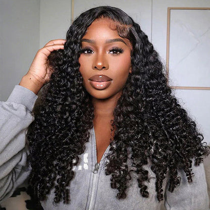 Wear & Go Burmese Curly Wig — HD Lace, Natural Melt, Zero Glue Needed 💖